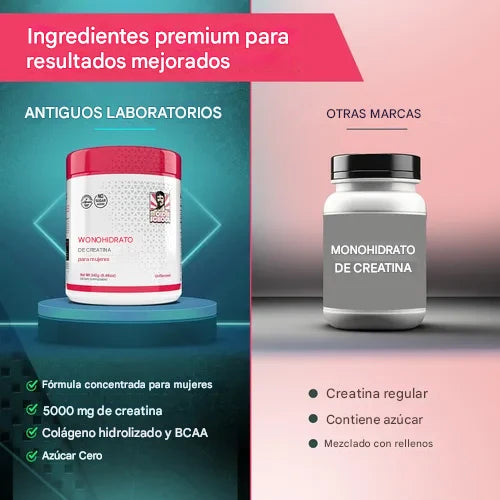 💪 Creatina Monohidratada Para Mujeres + Desparasitante 😱