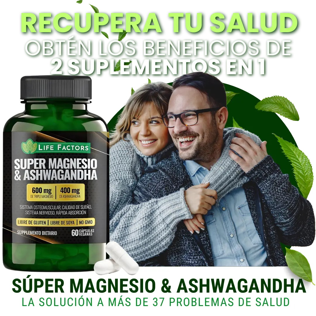 MAGNESIO Y ASHWAGANDHA 2X1