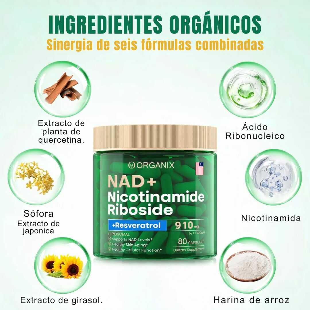NAD+ Ribósido de Nicotinamida™ + Resveratrol