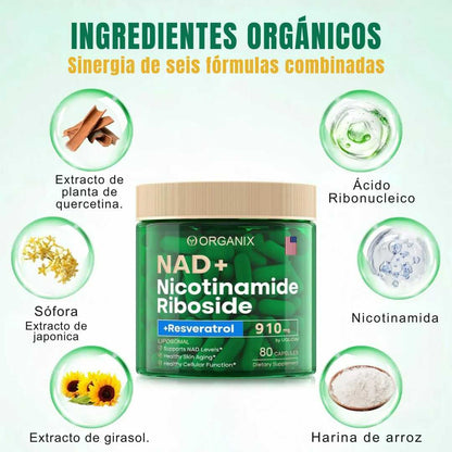 NAD+ Ribósido de Nicotinamida™ + Resveratrol