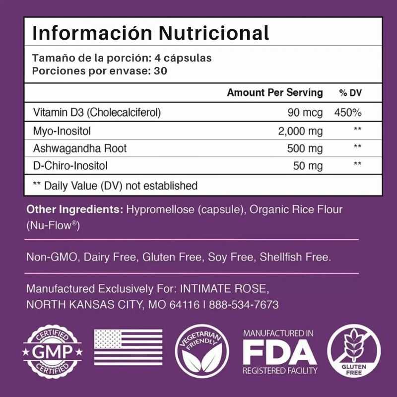 Myo-Inositol y D-Chiro Inositol 2x1